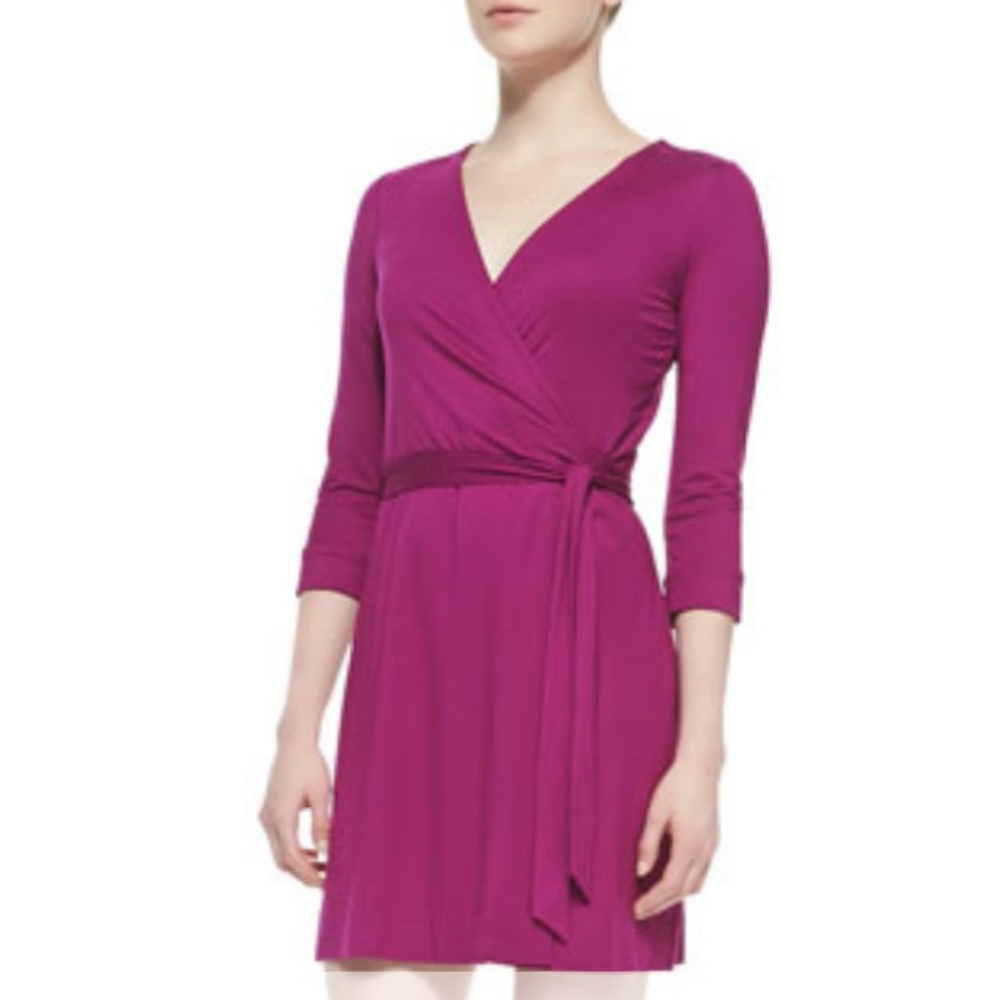 DVF New Julian Two Mini Wrap Dress
